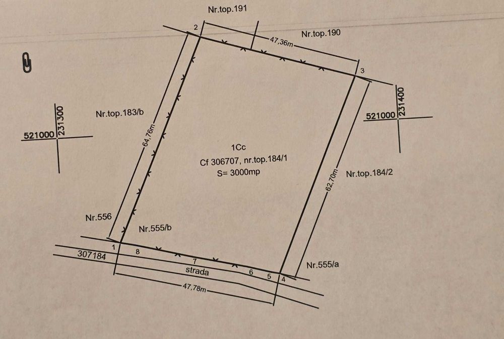 Persoana fizica, vand teren intravilan 3000mp Loc. Sambateni Jud. Arad