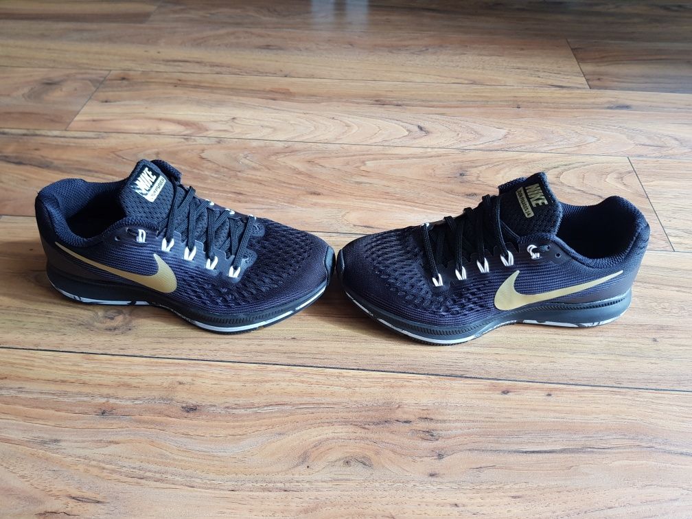 Nike pegasus sale 34 black gold