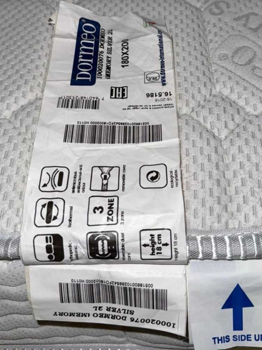 Saltea Dormeo Memory Silver 2L 180x200