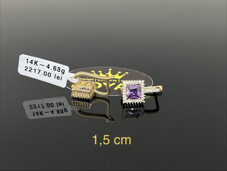 Bijuteria Royal CB: Cercei dama aur nou 14k 4,63gr