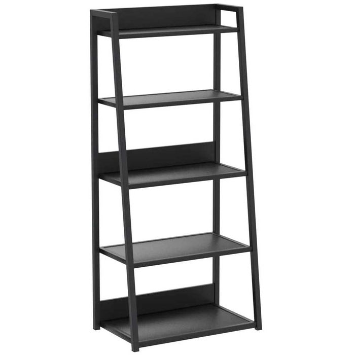 Biblioteca moderna tip scara, cadru metalic și blat MDF