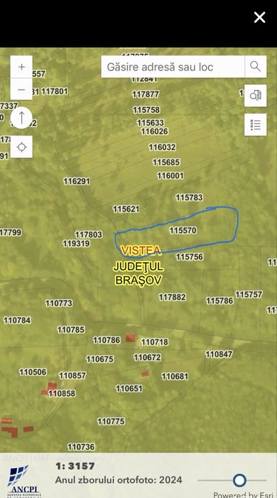 Vand teren in zona turistica Vistisoara 18€mp