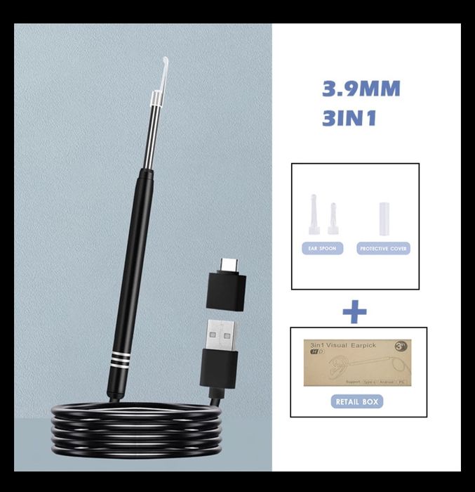 Медицинский эндоскоп мини отоскоп камера для лор хирург стоматолог