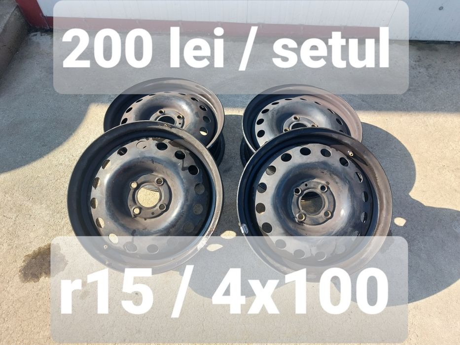 Jante din tabla r15 / Nissan Renault Dacia / 4x100