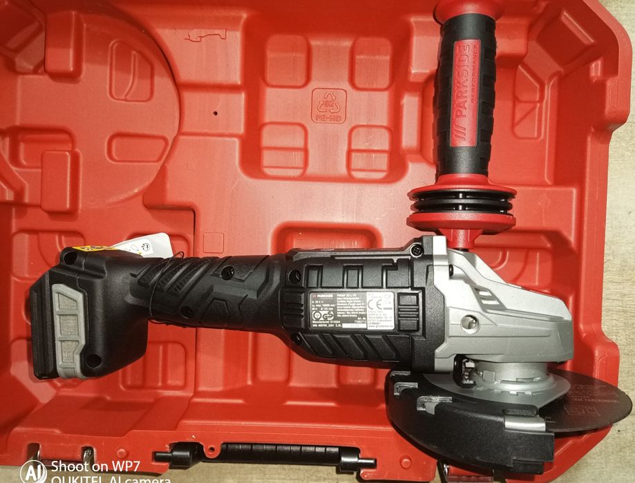 Parkside flex turatie variabila polidisc polizor pe baterie 20V 8A 4A