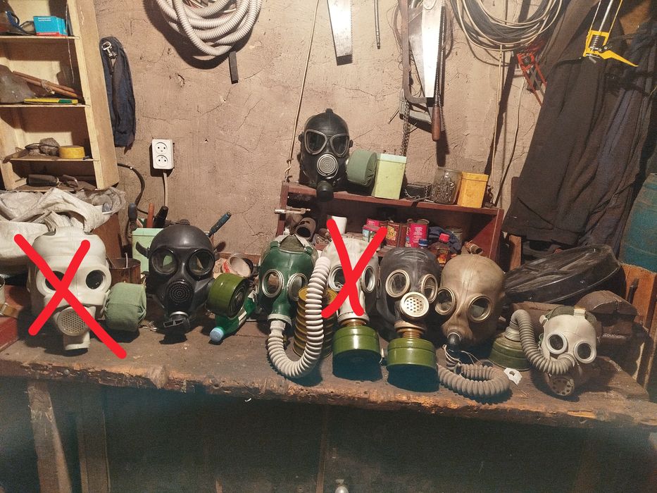продаю коллекцию противогазов,все в полных комплектах
