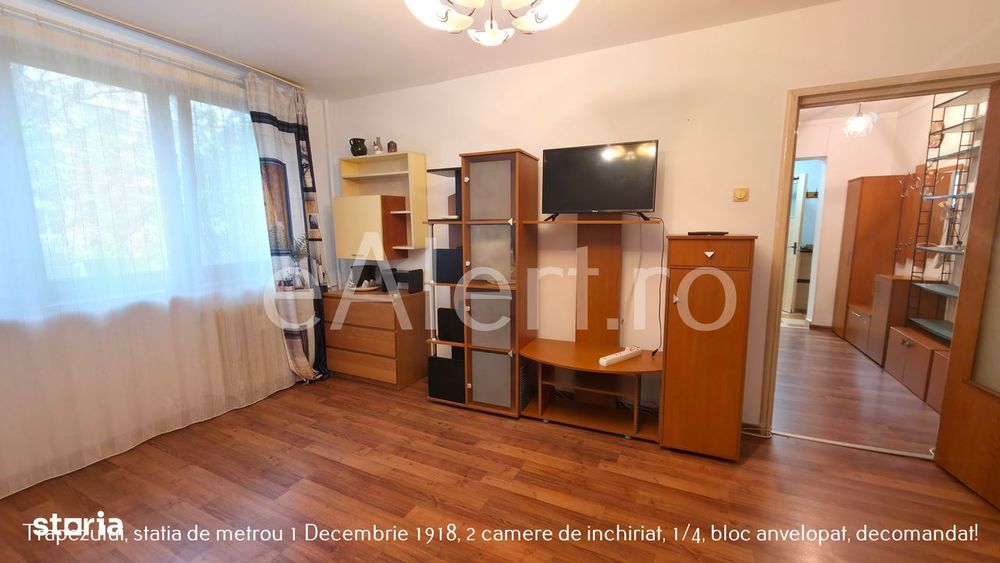 Trapezului, metrou 1 Decembrie 1918, chirie 2 camere, 1/4, decomandat!
