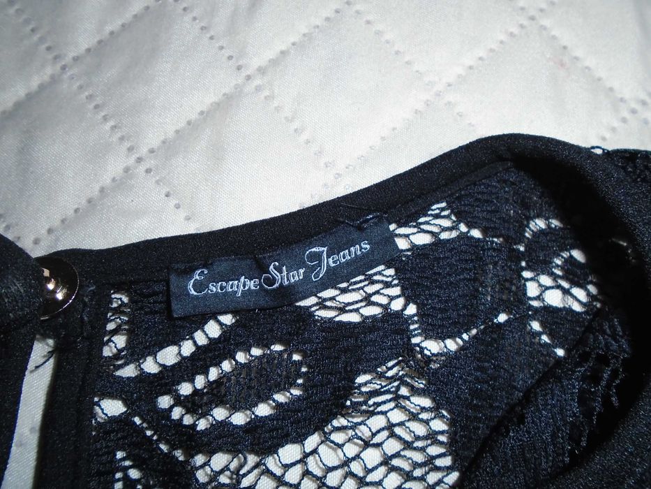 Salopeta neagra femei escape star jeans