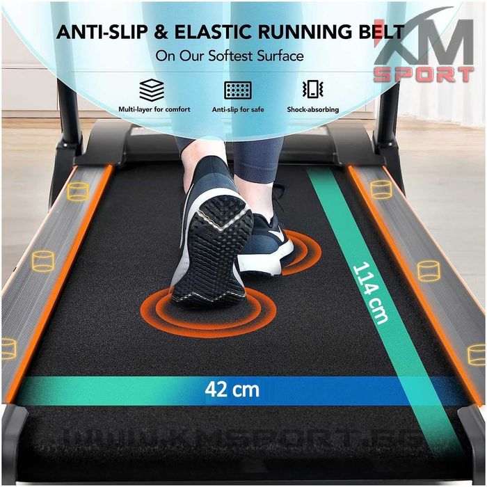 Нова масивна електрическа бягаща пътека с ел. регул.наклон/2г.гаранция