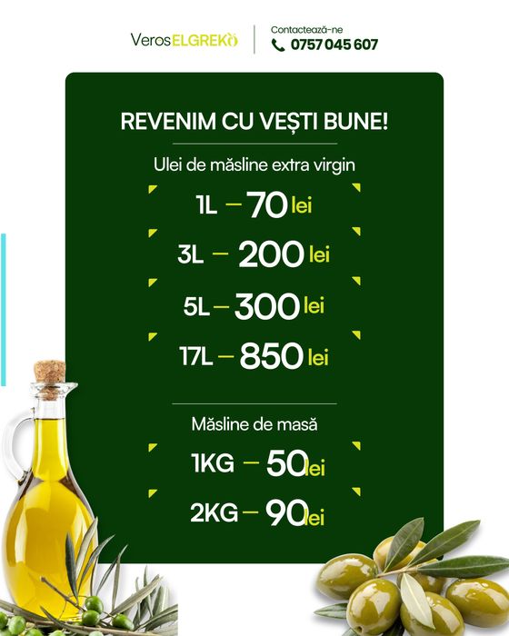 Ulei de măsline extra virgin