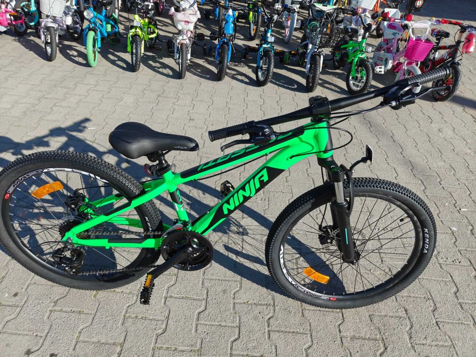 BG Алуминиев велосипед 24" NINJA зелен
