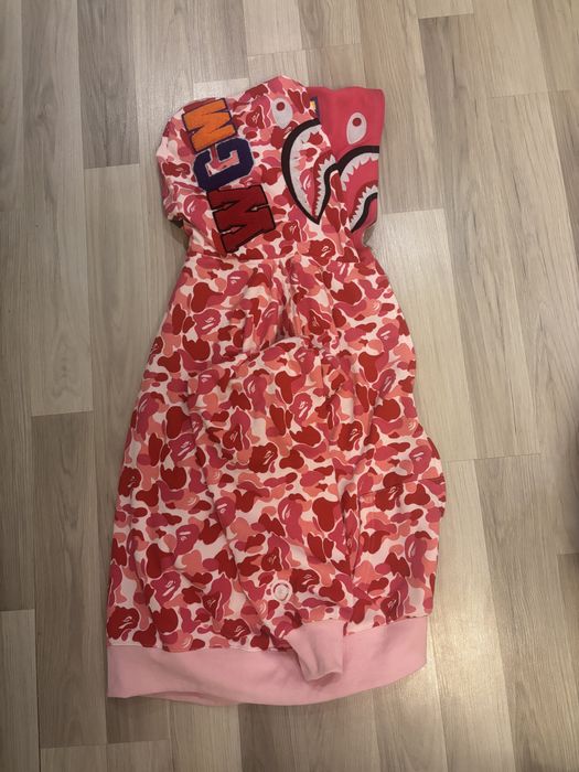 Розово бейп худи