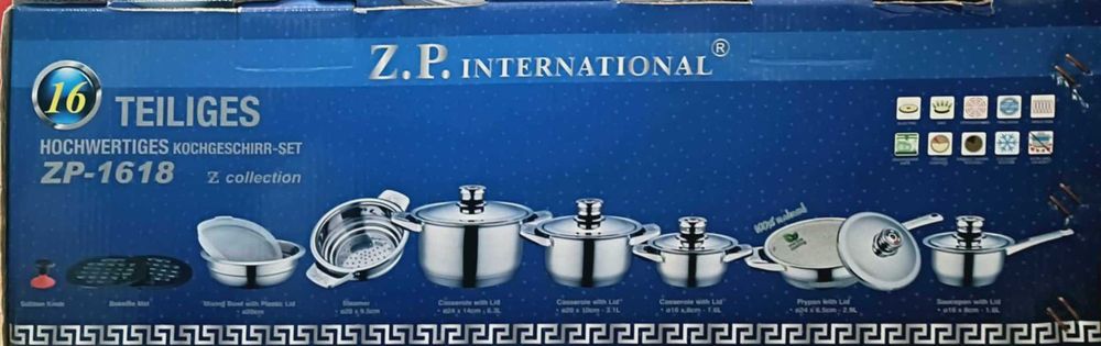 Set oale INOX premium Z.P. International (16 piese) - NOU