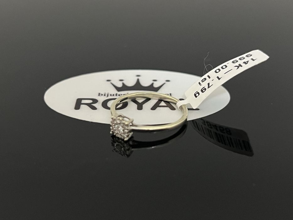 Bijuteria Royal CB : Inel dama aur 14k cu diamante 1,79gr, diamant 585