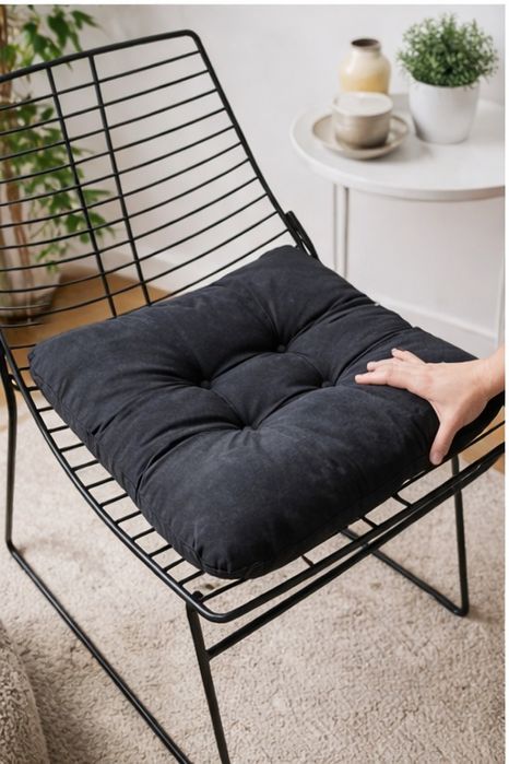 Set 2 scaune design METALMOBIL Net – metal negru, stil modern