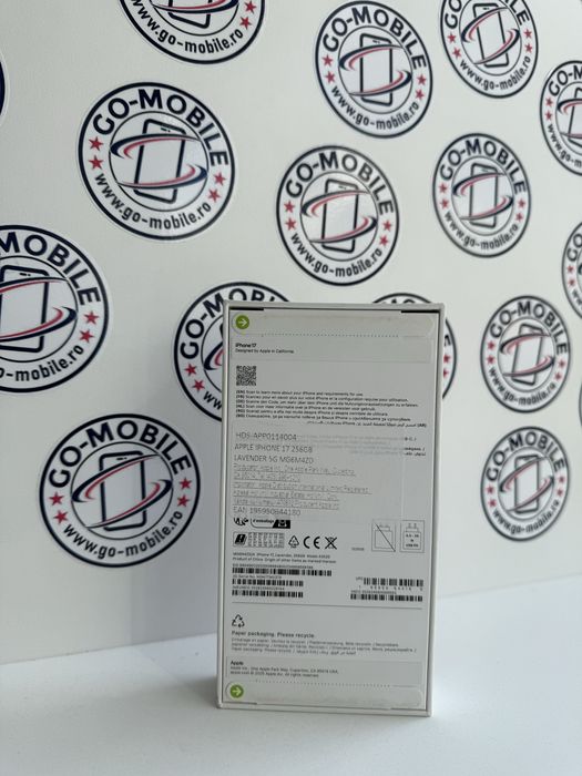 iPhone 17 - 256GB - Lavender - NOU - Neactivat - Garantie