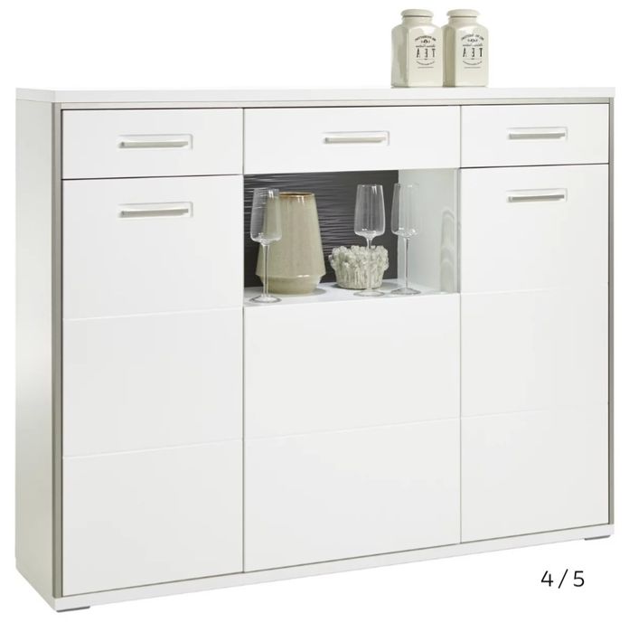 SS30! NOU Vitrină alb "Livetastic"