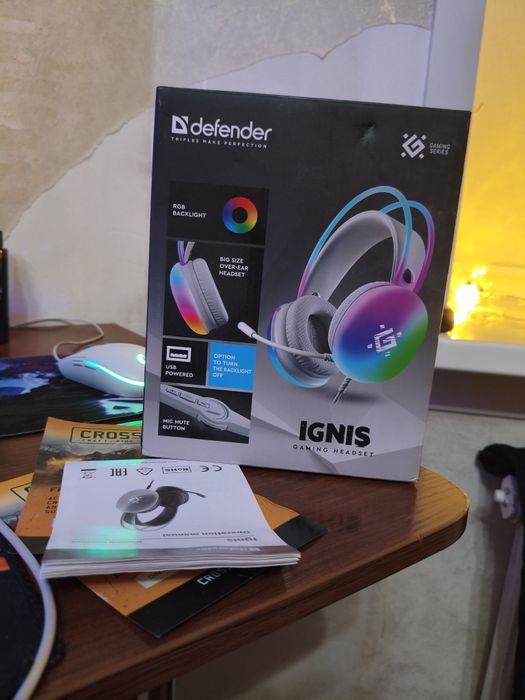 Обмен  наушники Defender ignis