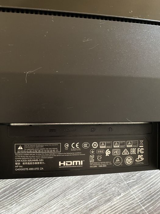 Монитор — HP 27x Curved Gaming Display