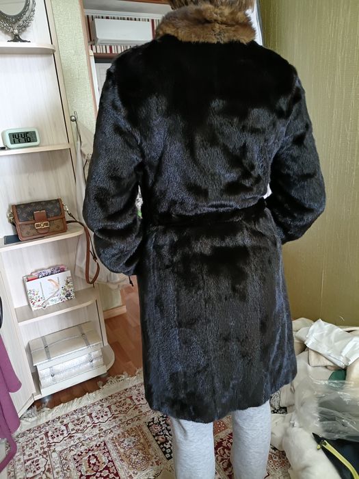 Норковая шуба до колен
