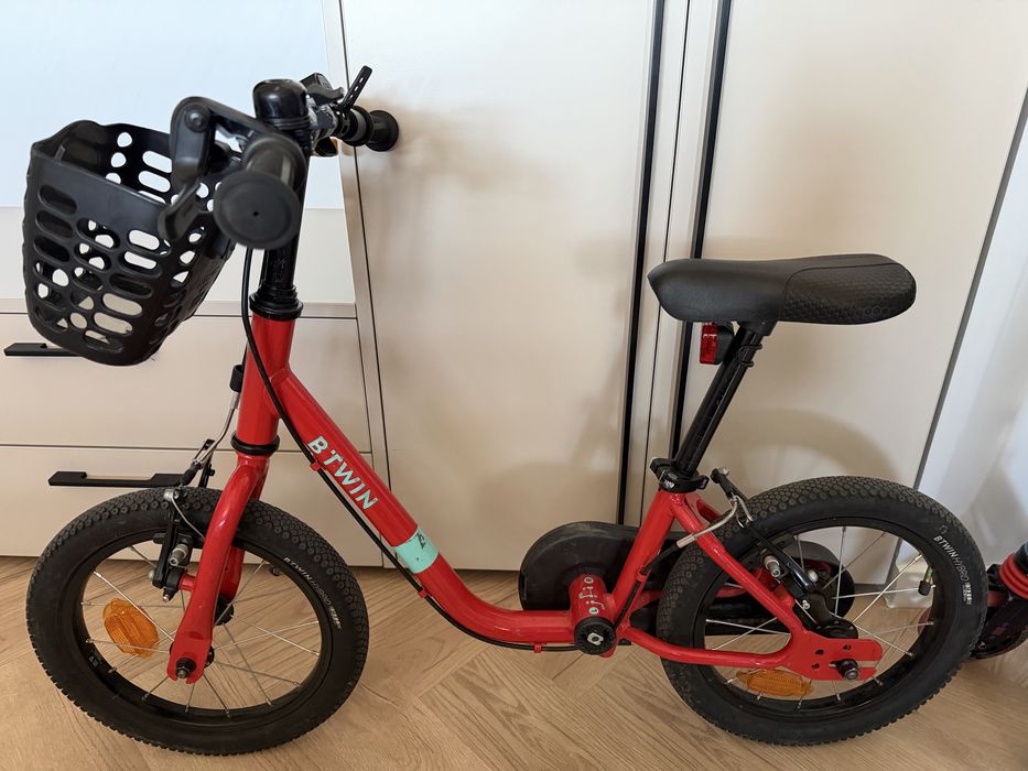 Bicicletă 2 în 1 Discover 500 14" roșu