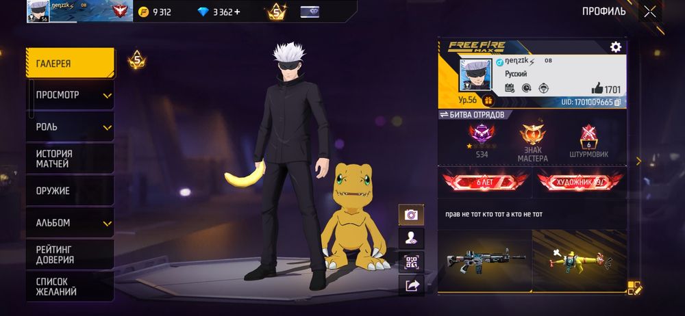 Фф аккаунт средненький