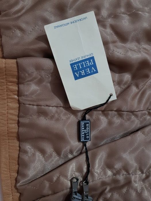 Geaca din piele naturala Made in Italy,noua cu eticheta