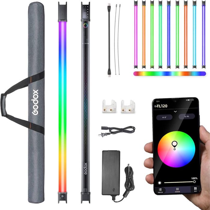 Godox rgb palka светодиодная осветитель подсветка палка godox лампа