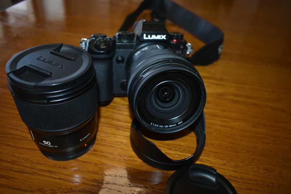 Panasonic Lumix S5 + Lumix S 20-60mm + Lumix S 50mm f/1.8 – Пълен комплект, отлично състояние