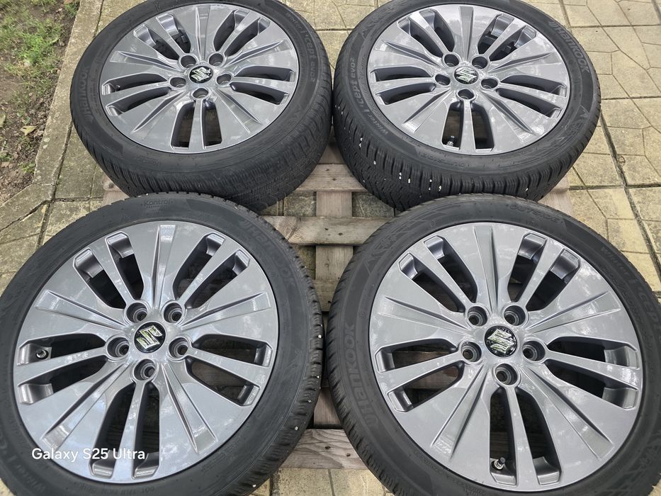 Лети джанти 17ки 5х114.3 Suzuki + зимни гуми 205/50/17 Hankook