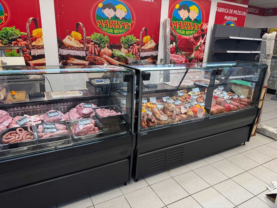 Vitrină carne 200 cm 800L R290 răcire ventilată