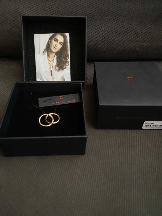 Малки стоманени обеци-халки Isabella Ford, 1,4см, розово злато