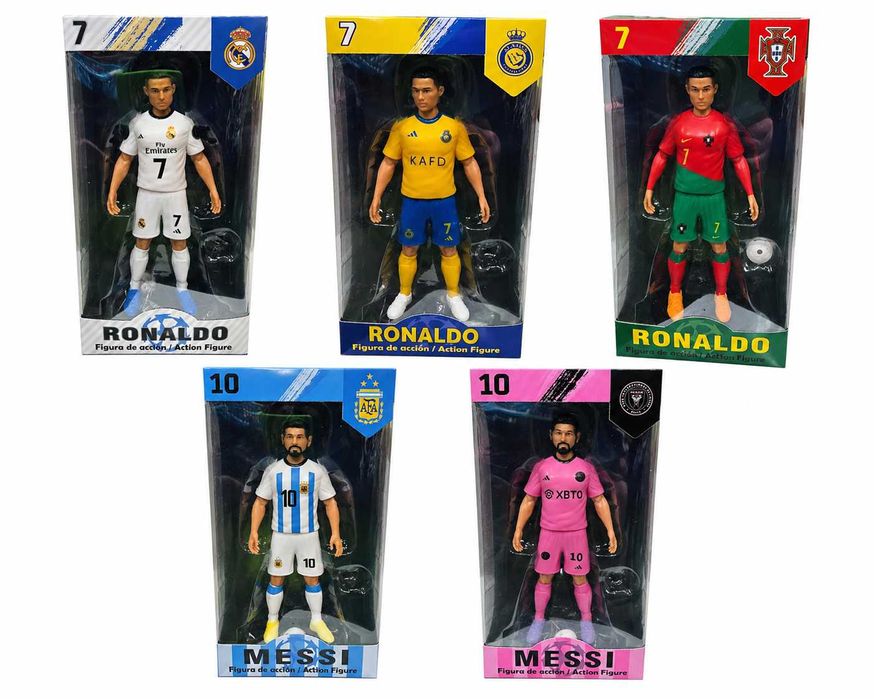 Футболна Фигурка Реал Мадрид Роналдо Cr7 2026 Ново 20см Детска играчка с екип в бяло