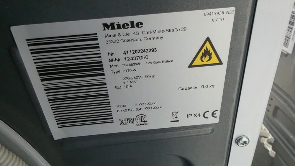 Сушилня Miele W1 9kg edition 125 wi-fi