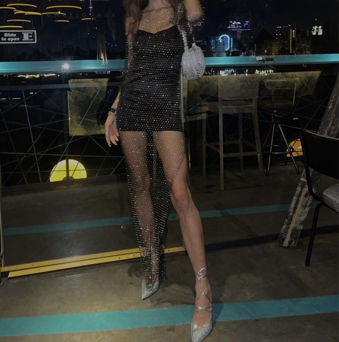 Rochie lunga din plasa