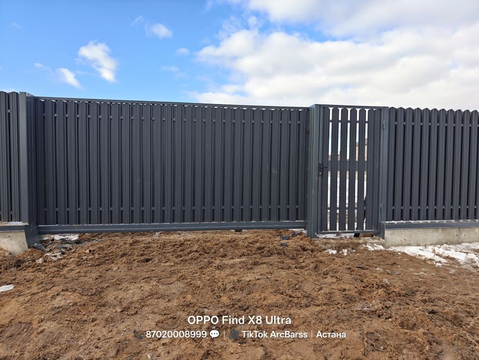 Забор, заборы, ворота, евроштахетник, евроштакетник, калитка, профлист