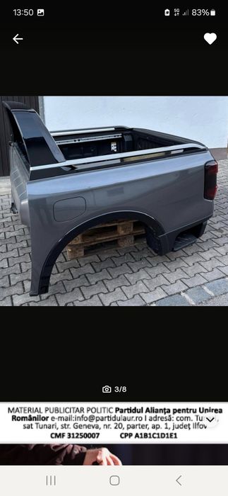 Bena. Oblon. Carlig Remorcare Ford Ranger