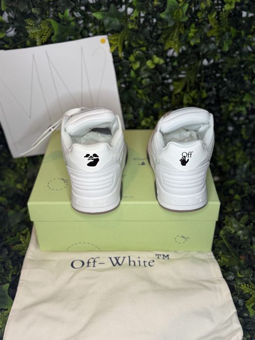 Adidasi Off-White Out Of Office Lace-Up Sneakers full white