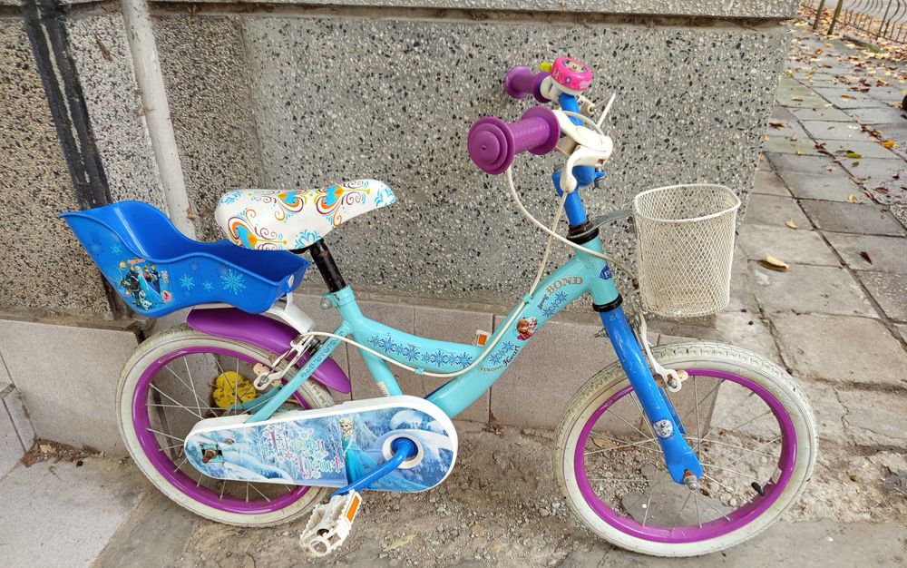 Детско колело FROZEN 16 " + колелца