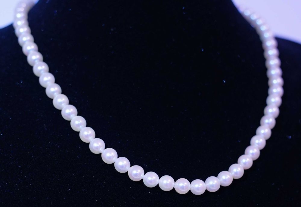 Colier Perle Akoya 6.5mm Certificat ( mikimoto cartier chanel )