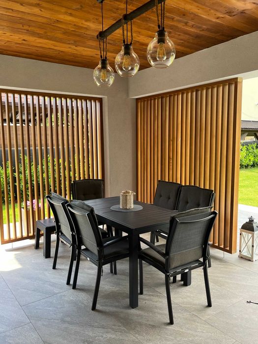 Vand masa extensibila de terasa 77x 140/ 210 cm , aluminiu