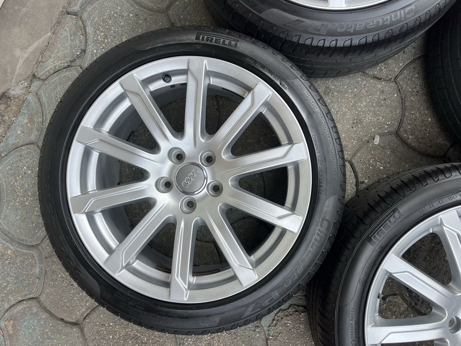 Jante aliaj 5x112mm, anvelope vara 225/45 R18, Audi A3, A4 B7, B8, B9, A6
