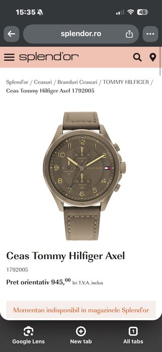 Ceas Tommy Hilfiger Kaki