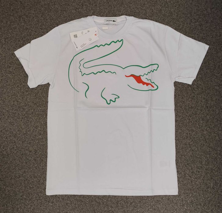 Нова детска мъжка тениска Lacoste памук 100%% фланелка блуза
