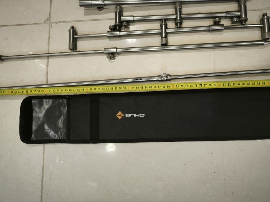 Неръждаема стойка за 3 въдици