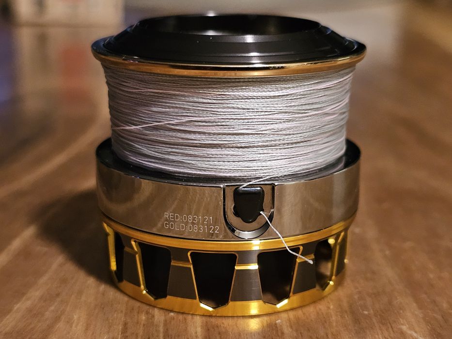 Шпула за макара Daiwa RCS 2510PE, произведена от SLP WORKS, цвят Gold
