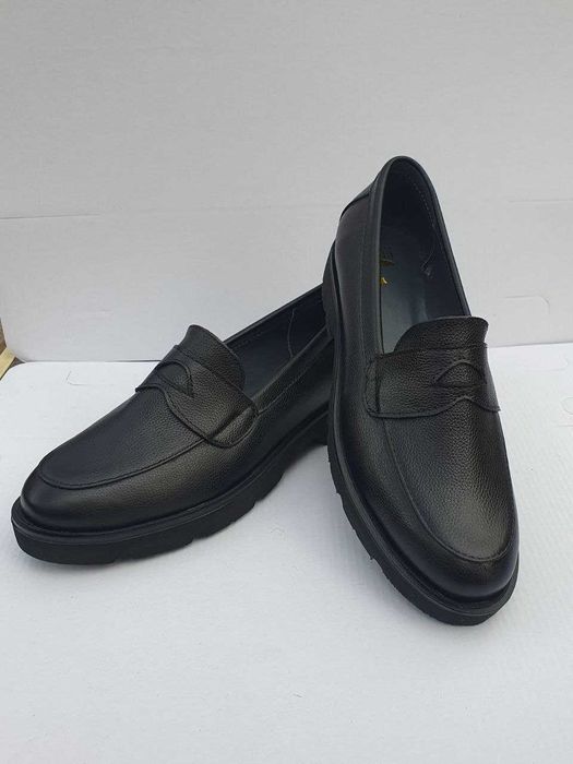 Кожаные лоферы на турецкой подошве. Размеры: 36-40