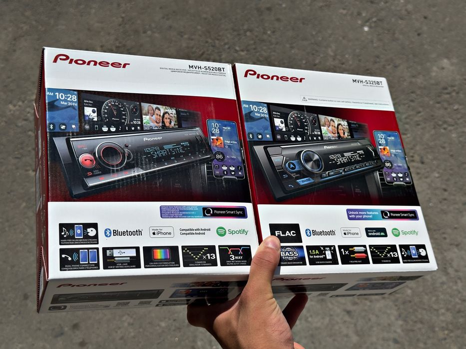 Магнитола Pioneer MVH-S520BT/S325BT MADE IN INDONESIA (725,718,5250)