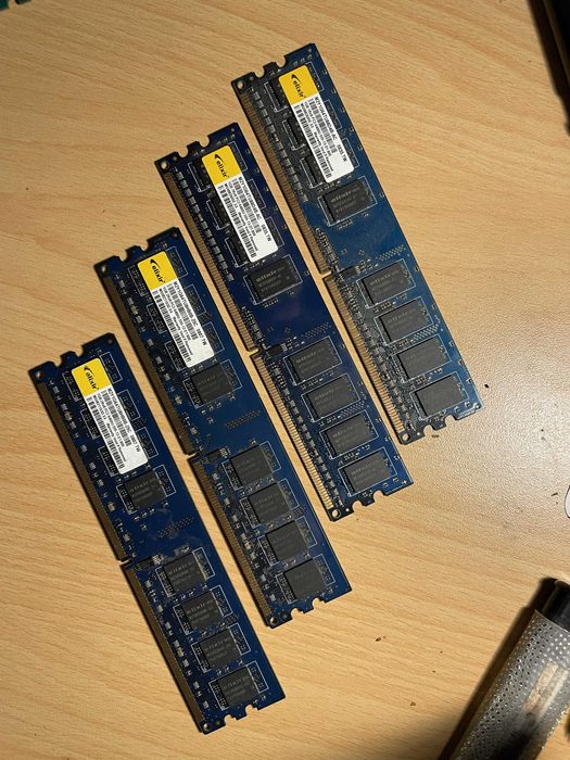 4 x 1GB Elixir DDR2 800Mhz Рам памет. 2х2 еднакви