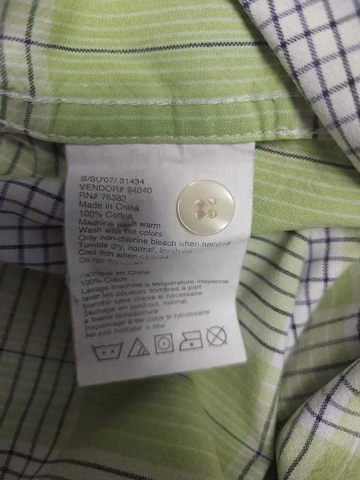 Cămașă Timberland, carouri, mânecă scurtă, 100% bumbac, marimea XL